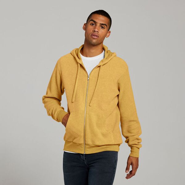 Canvas Unisex Sueded Full Zip Hoodie Thumbnail