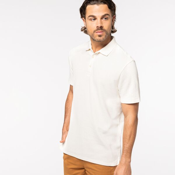 Native Spirit Waffle Jersey Polo Shirt Thumbnail