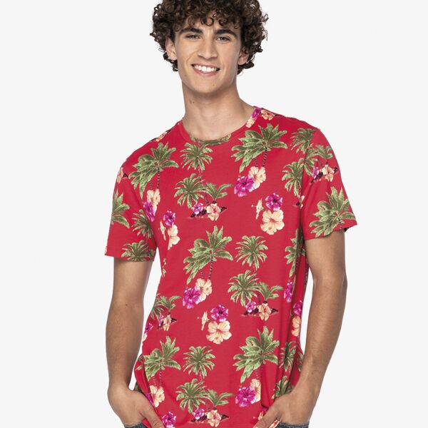 Native Spirit Tropical Print T-Shirt Thumbnail