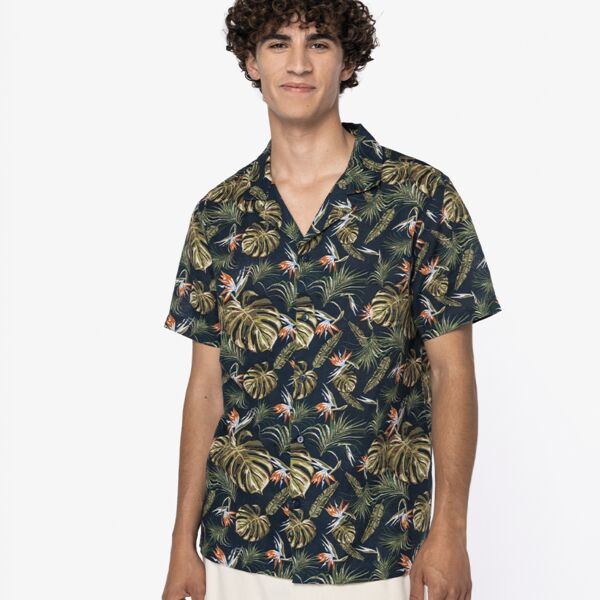 Native Spirit Short Sleeve Hawaiian Print Shirt Thumbnail