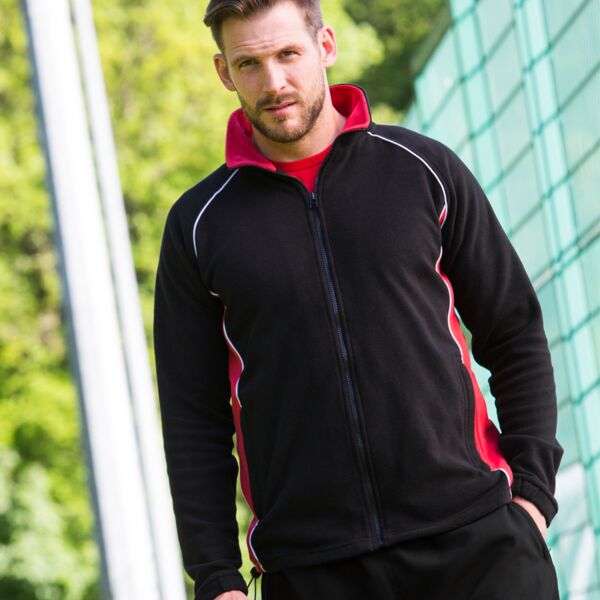 Finden + Hales Contrast Micro Fleece Jacket Thumbnail