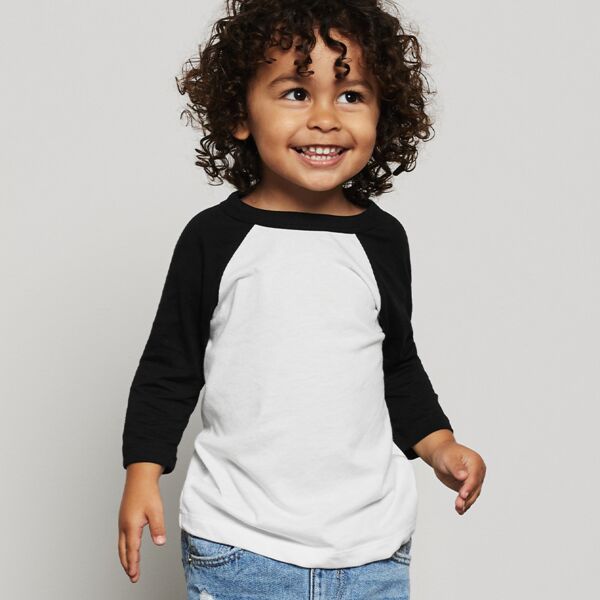 Canvas Toddler 3/4 Sleeve Baseball T-Shirt Thumbnail