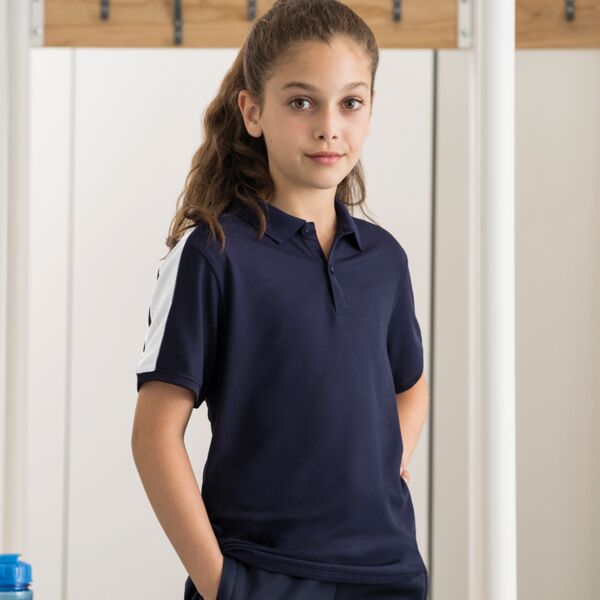 Finden + Hales Kids Contrast Panel Piqué Polo Shirt Thumbnail