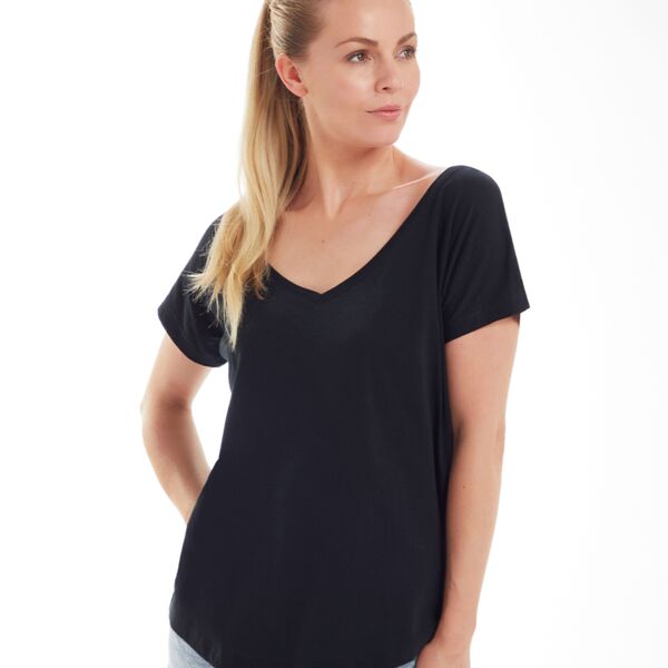Mantis Ladies Loose Fit V Neck T-Shirt Thumbnail