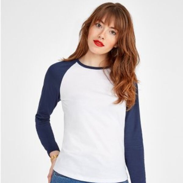 SOL'S Ladies Milky Contrast Long Sleeve T-Shirt Thumbnail
